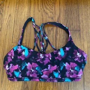Lululemon free to be zen bra, floral.